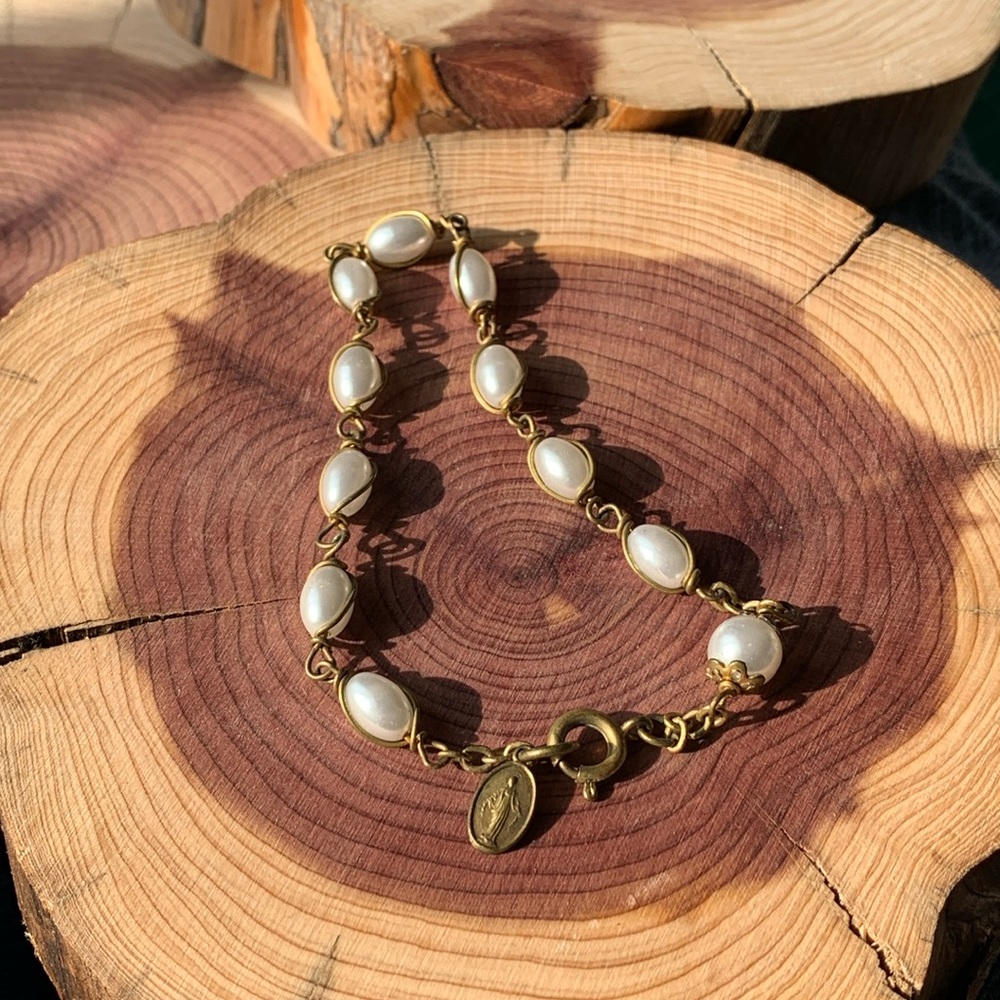 Vintage Rosary bead bracelet